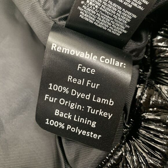 7 FOR ALL MANKIND Women Leather Jacket Biker Coat AN9335L152 Black XS Luxe Lamb - Picture 3 of 10